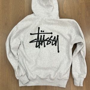 Stussy light grey hoodie size small PERFECT CONDITION WORN ONCE